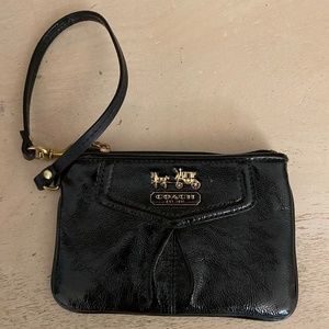 Coach Small Black Wristlet